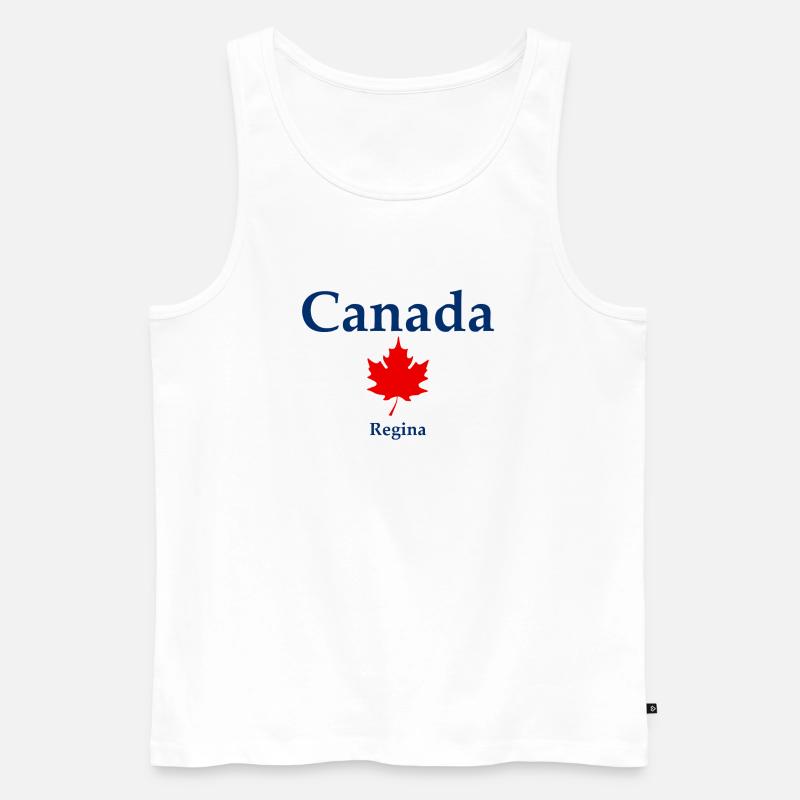 Regina - Saskatchewan - Canada - Kanada - Männer Premium Bio Tank Top - Weiß