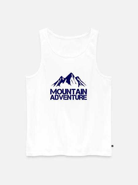 Mountain Adventure - Men's Premium Organic Tank Top - white