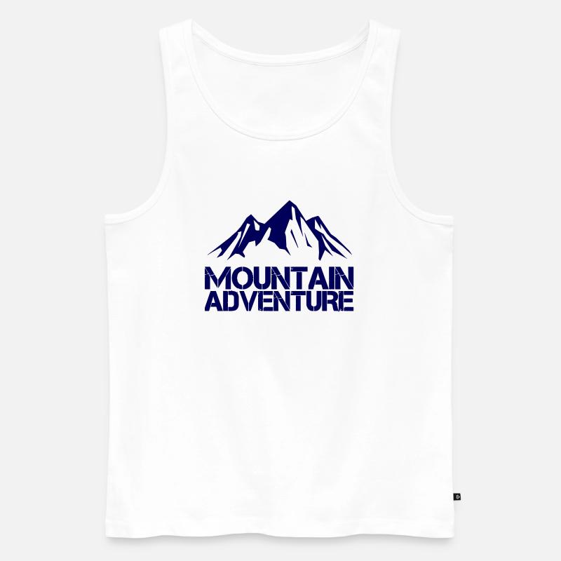 mountain adventure - Männer Premium Bio Tank Top - Weiß