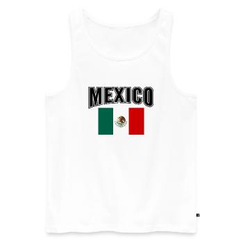 Mexico - Men's Premium Organic Tank Top - white - Front - Michal (187cm)
