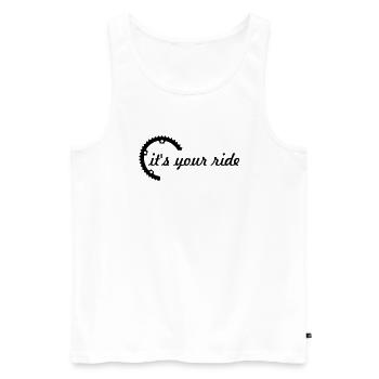 it's your ride - Männer Premium Bio Tank Top - Weiß - Vorne - Michal (187cm)