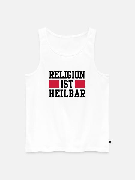 Religion ist heilbar - Men's Premium Organic Tank Top - white