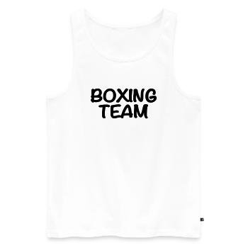 Boxing Team - Débardeur bio Premium Homme - blanc - Devant - AI Model Male 178 light (178cm)