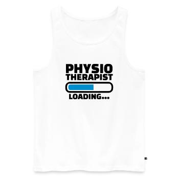 Physiotherapist - Men's Premium Organic Tank Top - white - Front - AI Model Male 178 light (178cm)