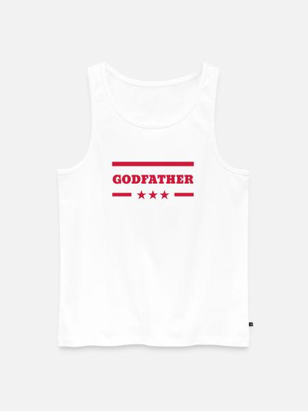 Godfather Godmother Patin Pate Parrain Marraine - Men's Premium Organic Tank Top - white