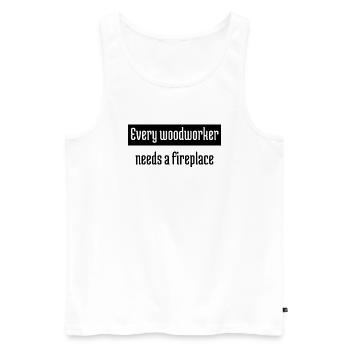 Birthday Union Carpenter Safety Helmet Joke - Men's Premium Organic Tank Top - white - Front - Michal (187cm)