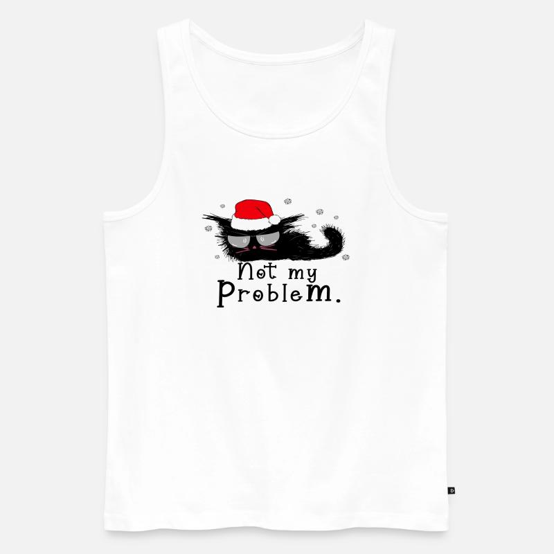 Not My Problem. - Männer Premium Bio Tank Top - Weiß