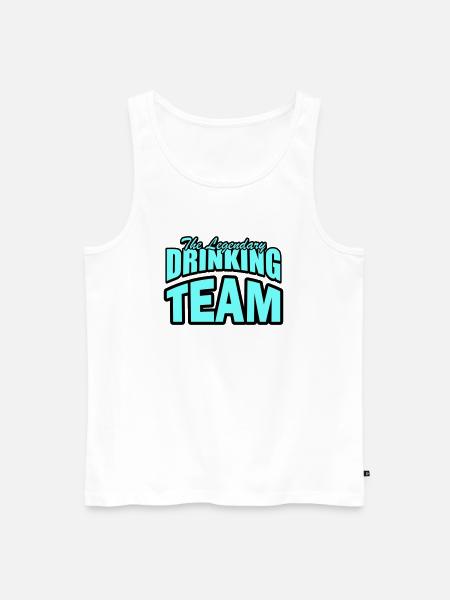 drinking team - Männer Premium Bio Tank Top - Weiß