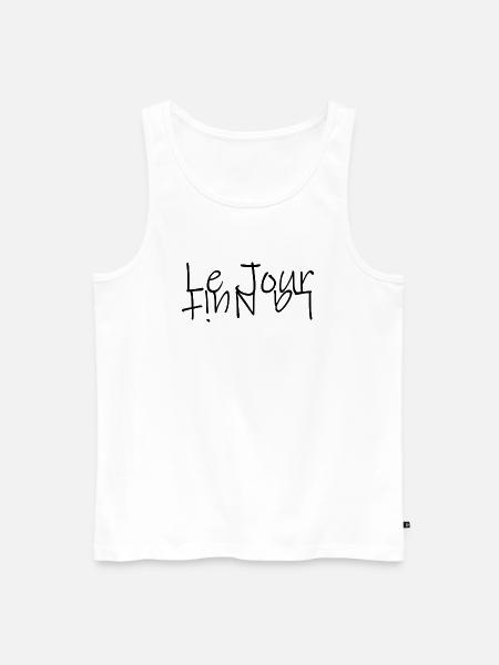 Le Jour La Nuit - Männer Premium Bio Tank Top - Weiß