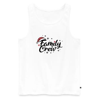 Family Crew Weihnachten - Männer Premium Bio Tank Top - Weiß - Vorne - Michal (187cm)