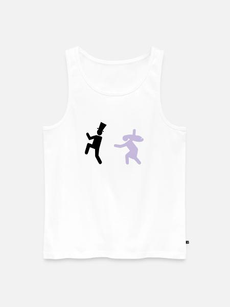 Running Groom - Men's Premium Organic Tank Top - white