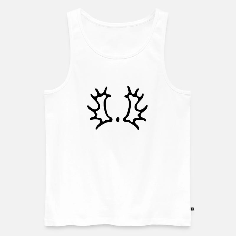 Warmblut - Männer Premium Bio Tank Top - Weiß