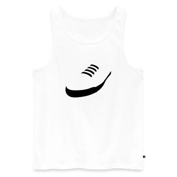 Sneaker baskets à roulettes Streetwear - Débardeur bio Premium Homme - blanc - Devant - Michal (187cm)