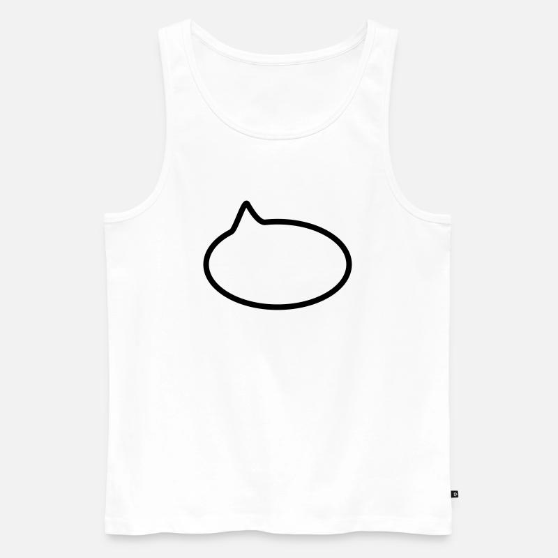 Sprechblase // Comic // Spruch machen // Aussage - Männer Premium Bio Tank Top - Weiß