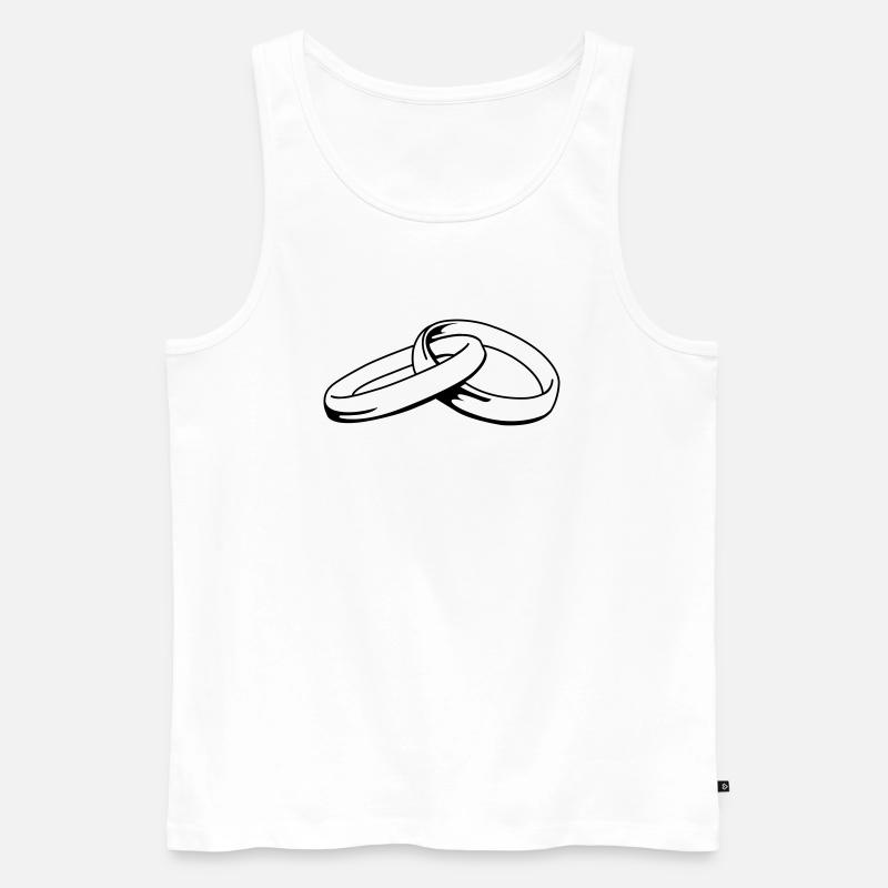 eheringe_01 - Men's Premium Organic Tank Top - white
