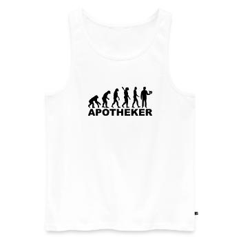 Apotheker - Männer Premium Bio Tank Top - Weiß - Vorne - Michal (187cm)