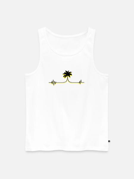 palme puls - Männer Premium Bio Tank Top - Weiß