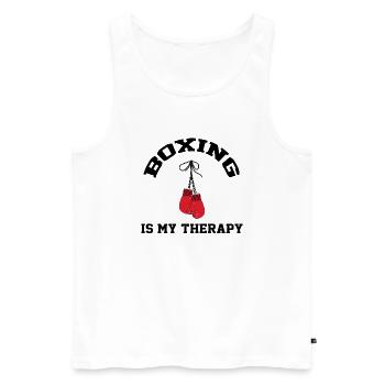 Ich kann keinen BOX-BESTSELLER 🌟🌟 haben - Männer Premium Bio Tank Top - Weiß - Vorne - Michal (187cm)