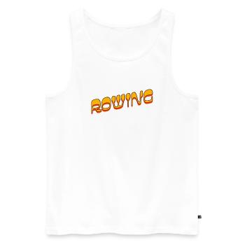 Rowing Slogan - Rudern - Ruderer - Ruderin - Männer Premium Bio Tank Top - Weiß - Vorne - Michal (187cm)