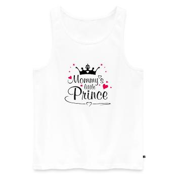 Le prince de maman - Débardeur bio Premium Homme - blanc - Devant - AI Model Male 178 light (178cm)