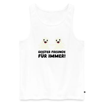 fantômes amis pour toujours - Débardeur bio Premium Homme - blanc - Devant - Michal (187cm)