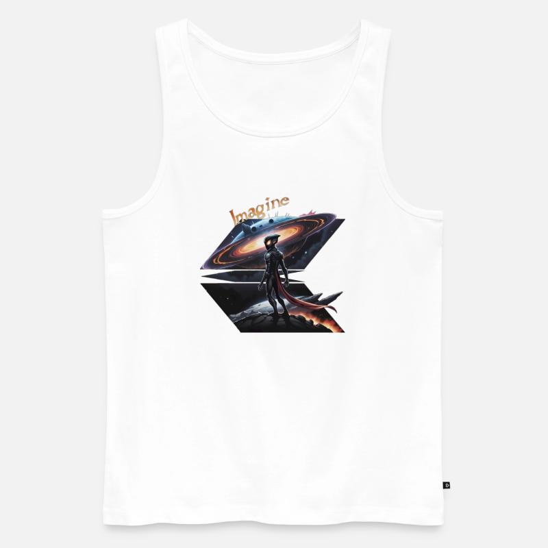 Interdimensionaler Außerirdischer - Männer Premium Bio Tank Top - Weiß