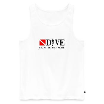 Dive - St. Kitts and Nevis - Diver - Taucher - Men's Premium Organic Tank Top - white - Front - Michal (187cm)