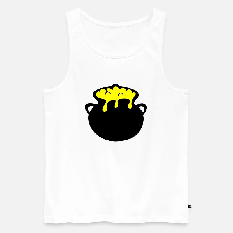 kessel - Männer Premium Bio Tank Top - Weiß