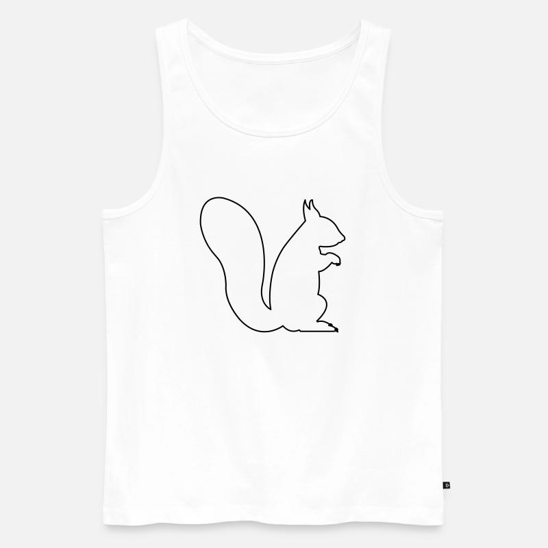 eichhörnchen - Männer Premium Bio Tank Top - Weiß