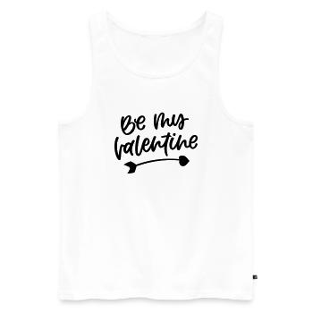 Be My Valentine - Männer Premium Bio Tank Top - Weiß - Vorne - Michal (187cm)
