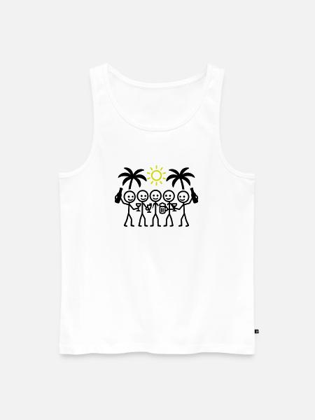 Holiday Team Party - Men's Premium Organic Tank Top - white