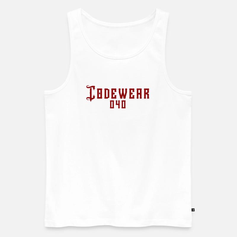 Codewear 040 Hamburg - Männer Premium Bio Tank Top - Weiß