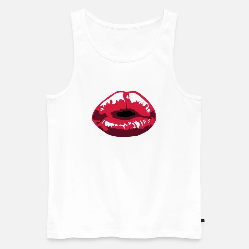 kuessen - Männer Premium Bio Tank Top - Weiß