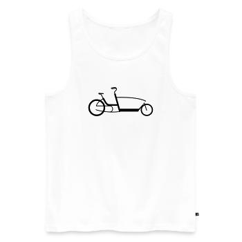 The Urban Arrow - Männer Premium Bio Tank Top - Weiß - Vorne - Michal (187cm)
