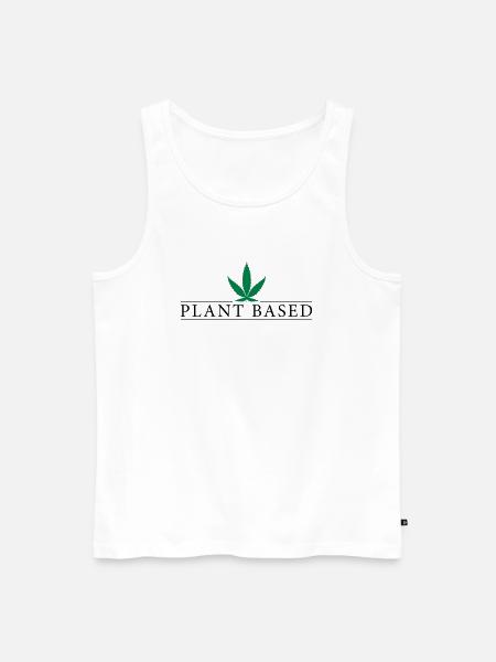 Plant Based - Männer Premium Bio Tank Top - Weiß