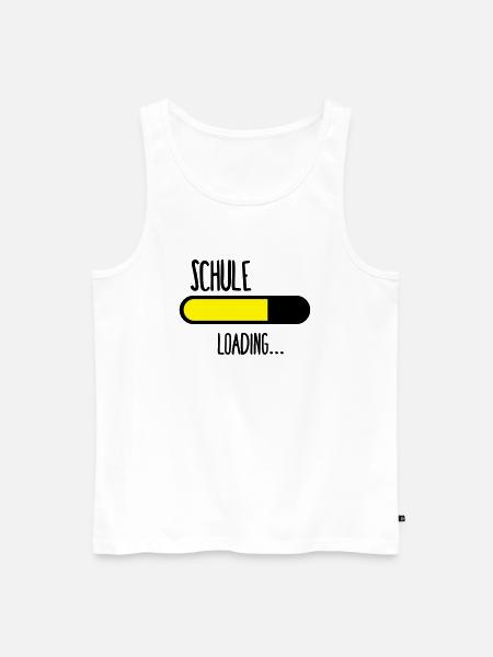 Schule Loading... - Männer Premium Bio Tank Top - Weiß