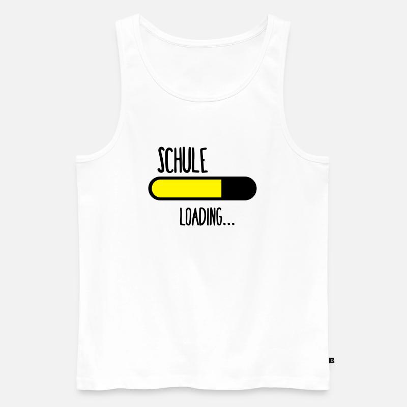 Schule Loading... - Männer Premium Bio Tank Top - Weiß