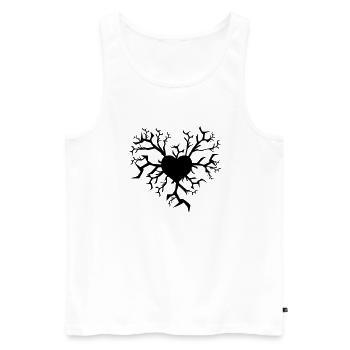 love_foudre - Männer Premium Bio Tank Top - Weiß - Vorne - AI Model Male 178 light (178cm)