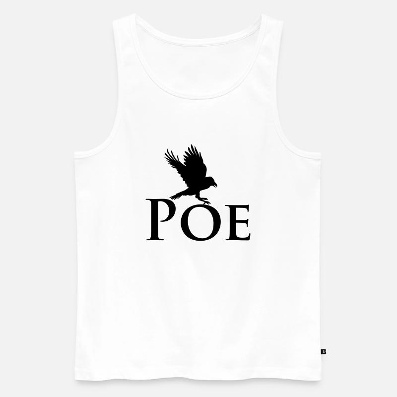 POE Rabe flattert - Männer Premium Bio Tank Top - Weiß