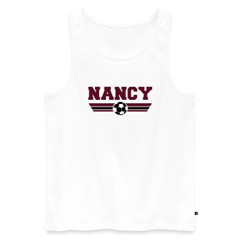 Nancy foot 2013 - Débardeur bio Premium Homme - blanc - Devant - AI Model Male 178 light (178cm)
