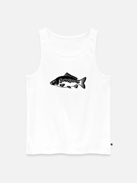 Karpfen (Carp) - Männer Premium Bio Tank Top - Weiß