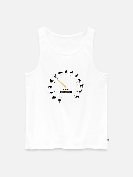 tachometer - Men's Premium Organic Tank Top - white
