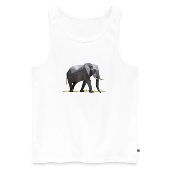 Elephant - Débardeur bio Premium Homme - blanc - Devant - Michal (187cm)