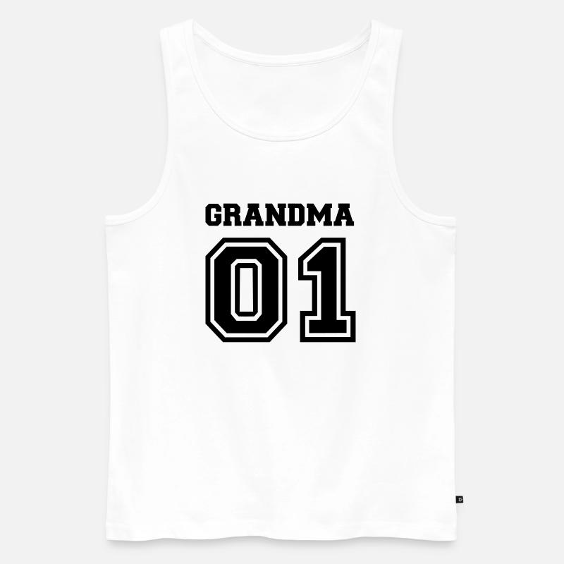 Oma - Männer Premium Bio Tank Top - Weiß
