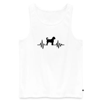 Labradoodle - Men's Premium Organic Tank Top - white - Front - AI Model Male 178 light (178cm)