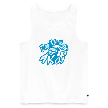 Dont be so Koi - Men's Premium Organic Tank Top - white - Front - Michal (187cm)