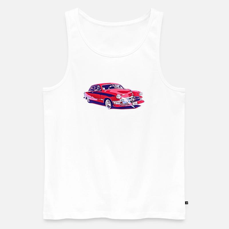Auto - Männer Premium Bio Tank Top - Weiß