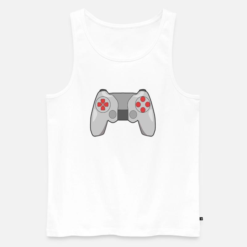 controller motiv - Männer Premium Bio Tank Top - Weiß