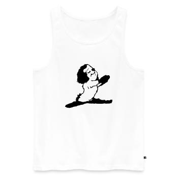 Havanais offre un cadeau aux amateurs de yoga yoga - Débardeur bio Premium Homme - blanc - Devant - Michal (187cm)
