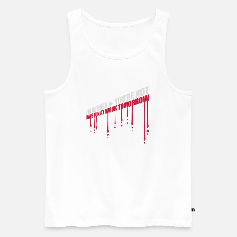 have fun at work - Männer Premium Bio Tank Top - Weiß
